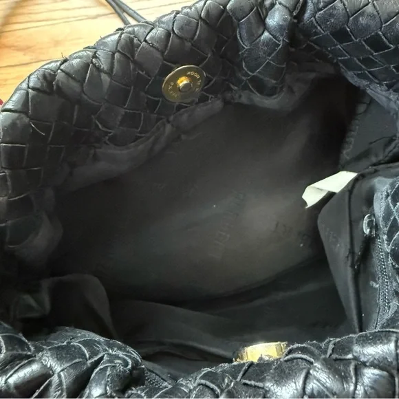 Vintage Jay Herbert by Sharif Black Woven Purse - Picture 3 of 5